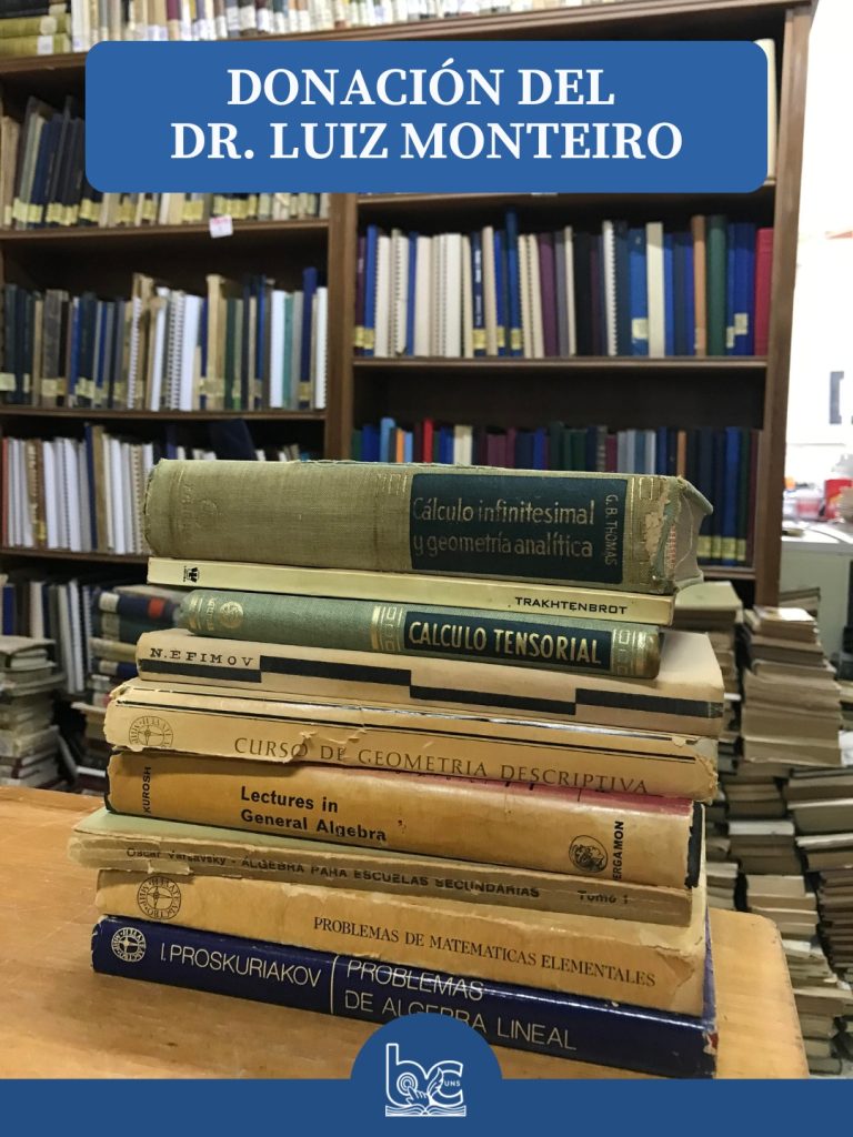 DONACIÓN DEL DR. LUIZ MONTEIRO