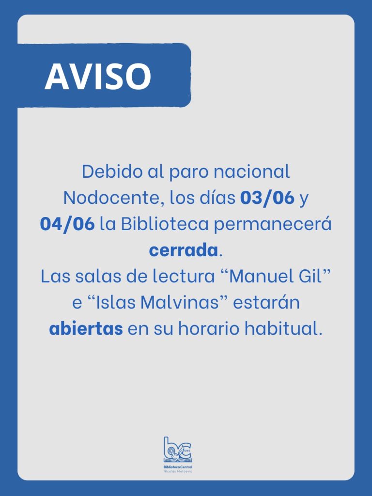AVISO DE FUNCIONAMIENTO