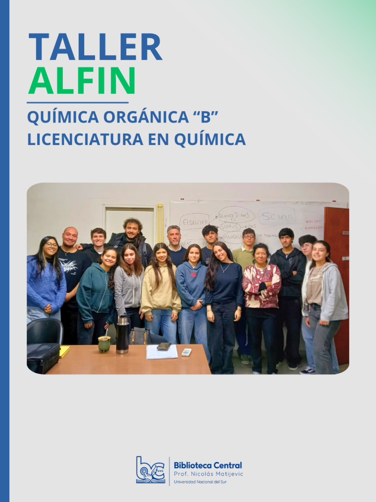 TALLER ALFIN: QUÍMICA ORGÁNICA