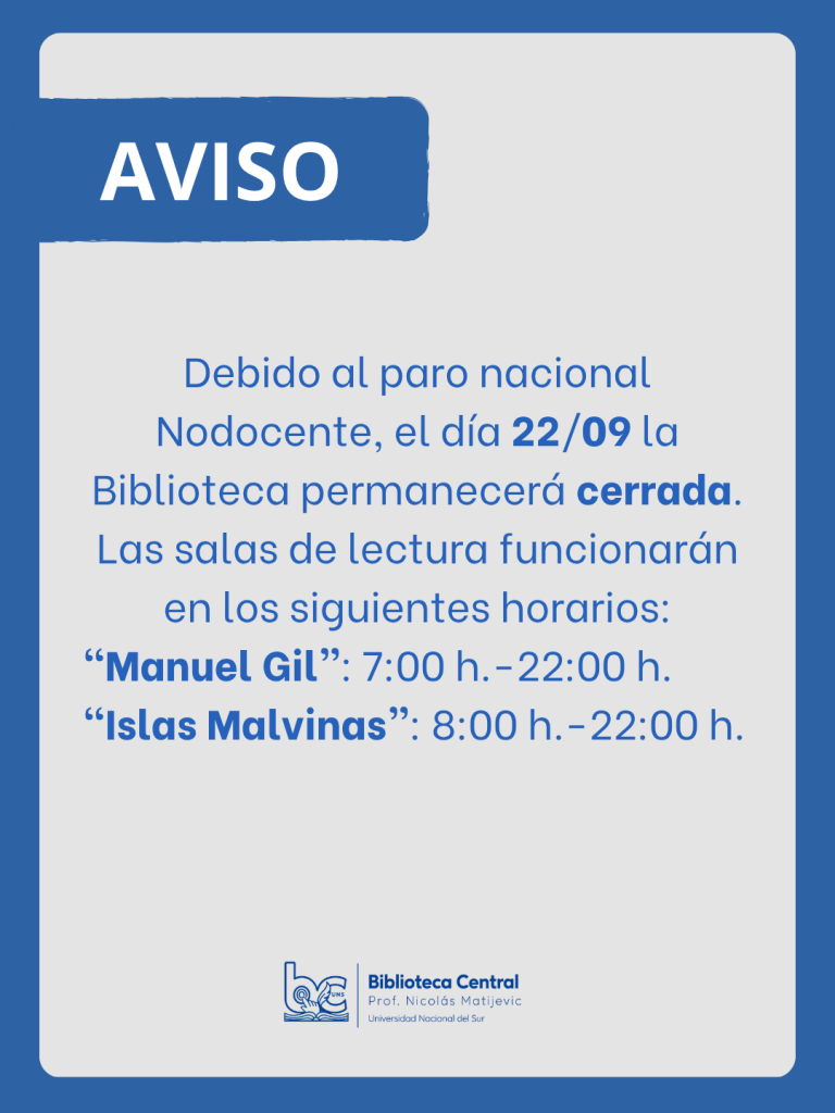 AVISO FUNCIONAMIENTO 22/09