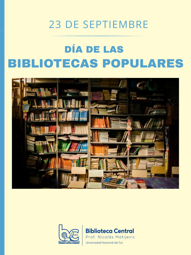 DIA DE LAS BIBLIOTECAS POPULARES