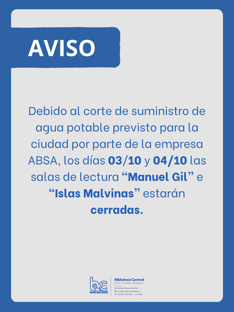 AVISO DE FUNCIONAMIENTO